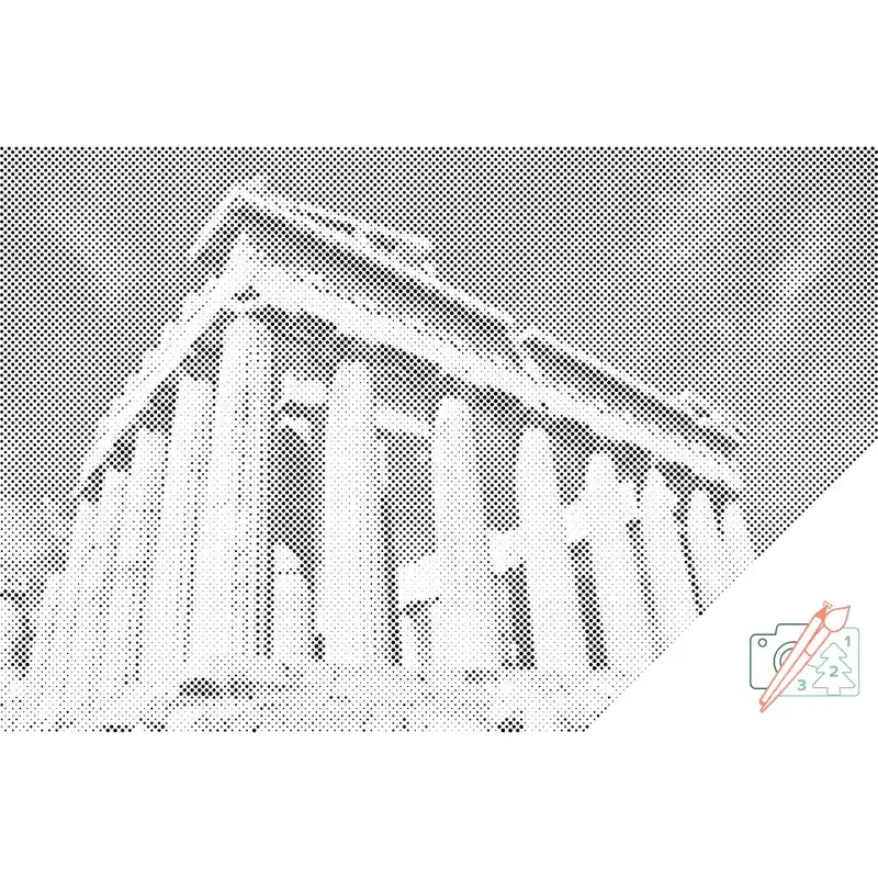 Punktmalerei – Akropolis, Athen 2 Knallerangebot