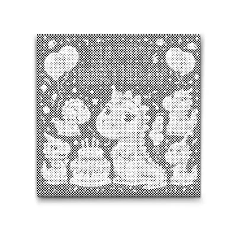 Punktmalerei – Alles Gute wünschen die kleinen Drachen Jetzt Zugreifen