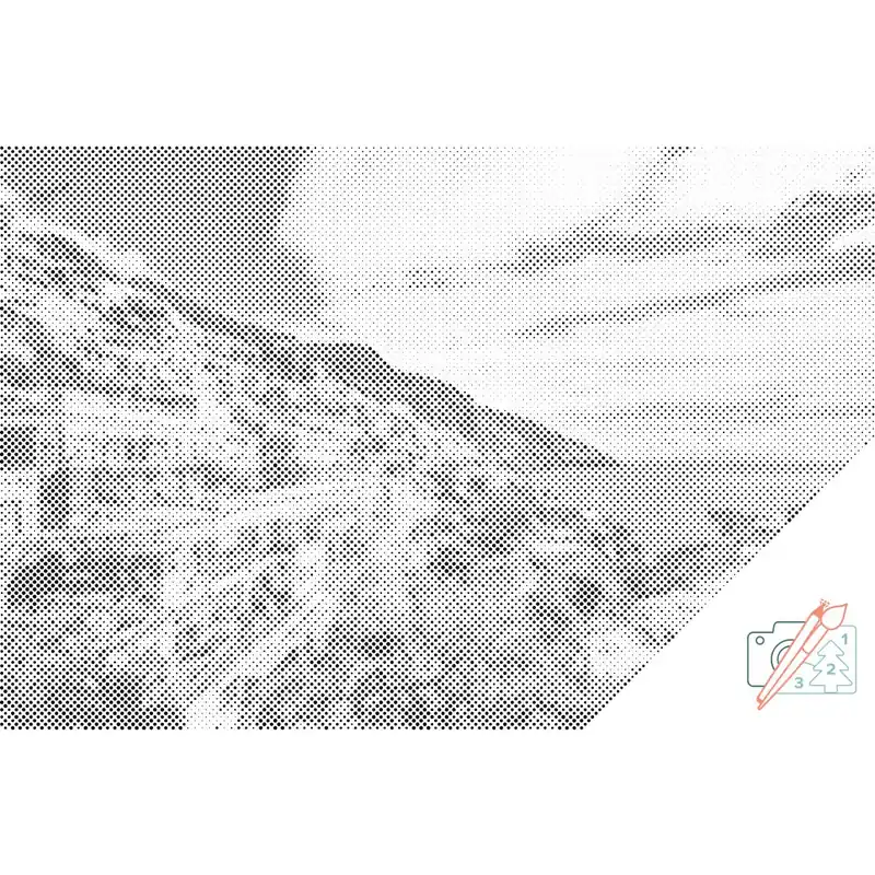 Punktmalerei – Amalfiküste, Italien Meistverkauft