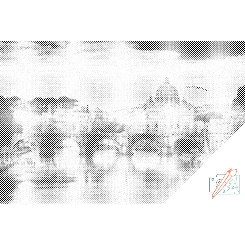 Punktmalerei – Ansichten des Vatikans Gratis Versand