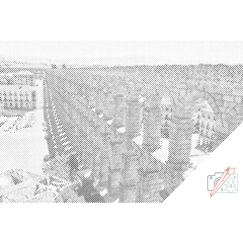 Punktmalerei – Aquädukt in Segovia, Spanien Bestpreis