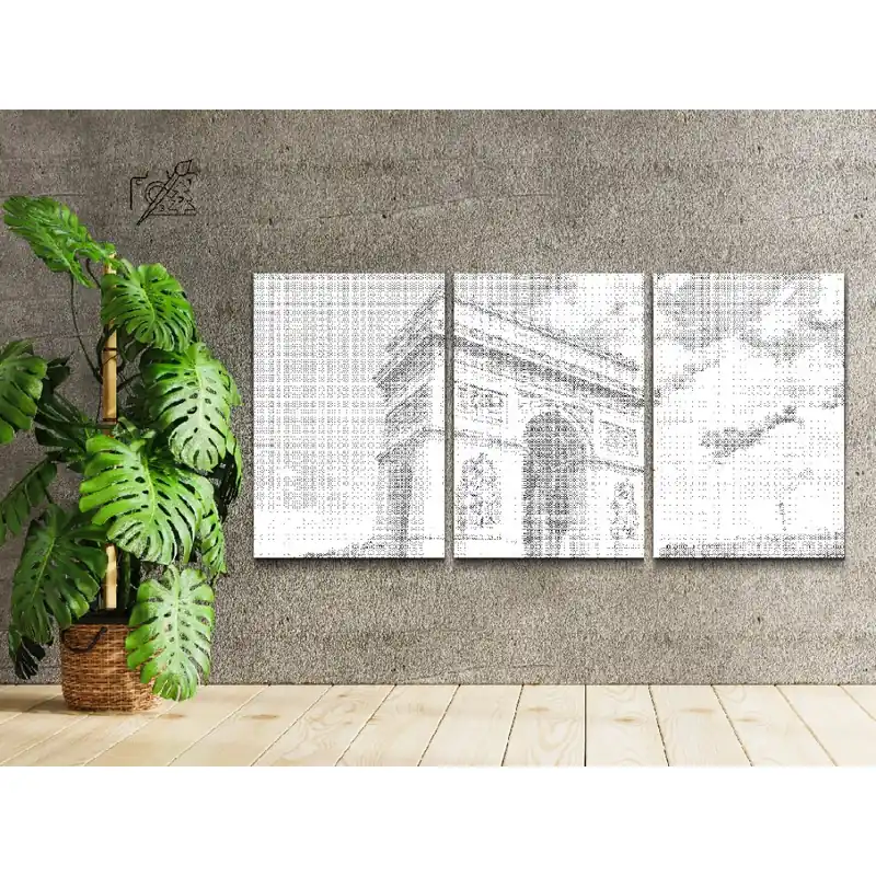 Weltweiter Versand Punktmalerei – Arc de Triomphe (3er-Set)