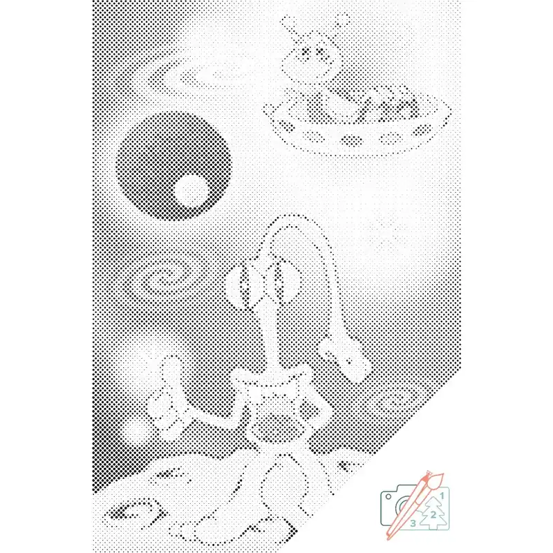 Punktmalerei – Außerirdische Highlight