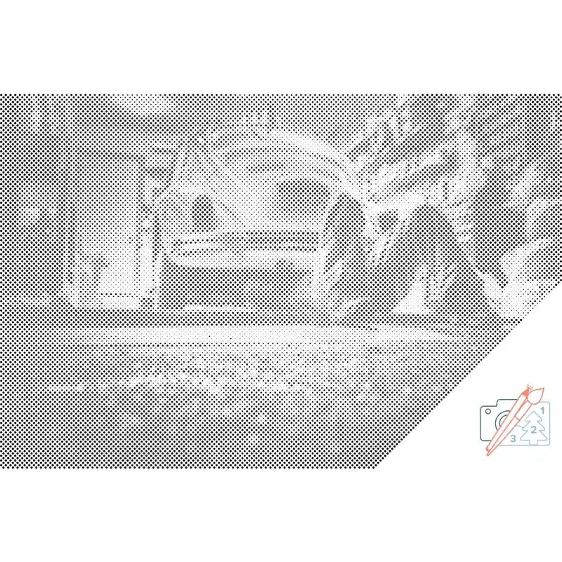 Punktmalerei – Automechaniker Exklusiv