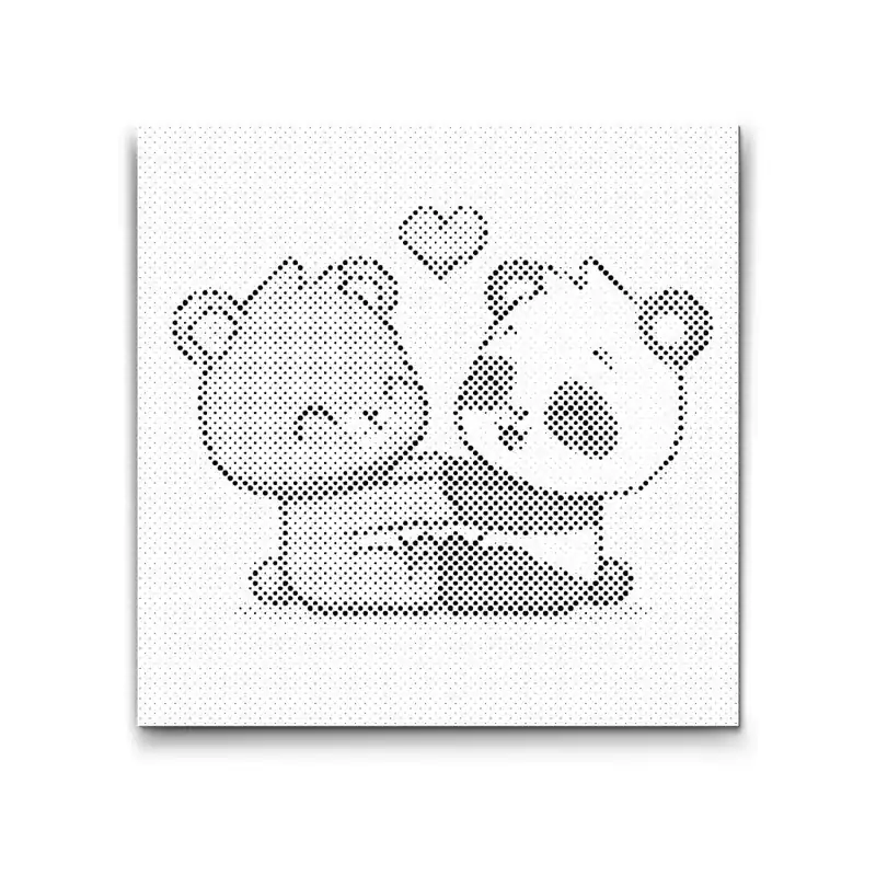 Markenprodukt Punktmalerei – Bärenliebe