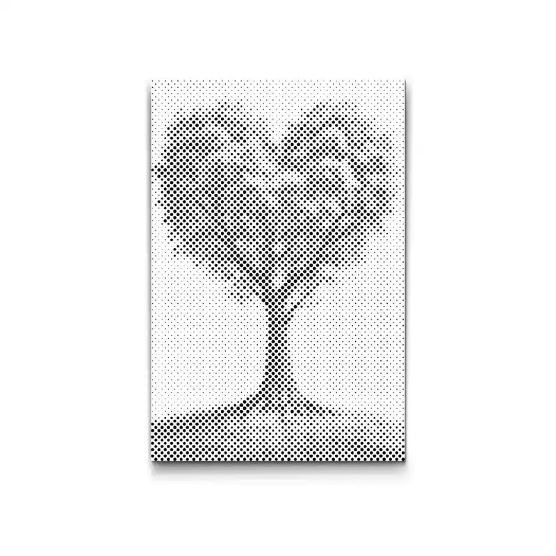 Punktmalerei – Baum in Herzform Highlight