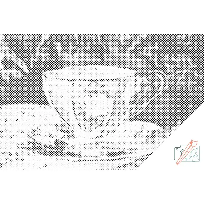 Expressversand Punktmalerei – Bemalte Keramikschale