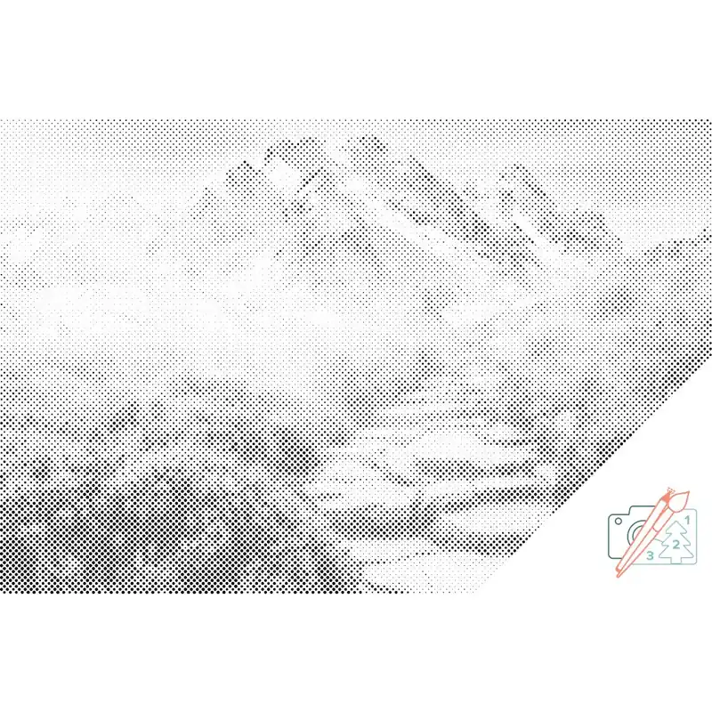 Super-Preis Punktmalerei – Bergpfad