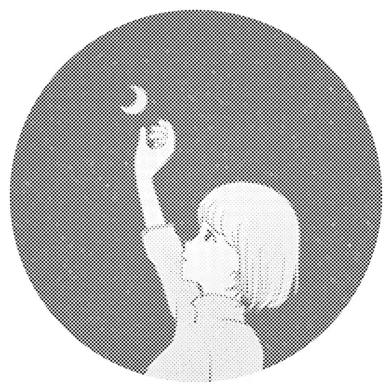 Exklusiv Punktmalerei – Berührung des Mondes