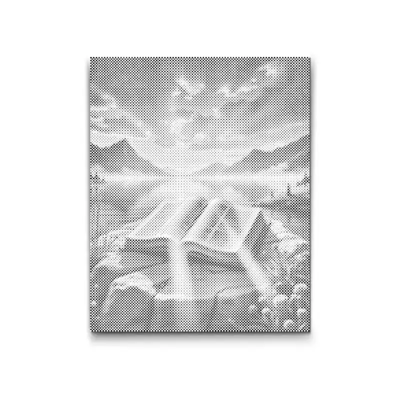 Punktmalerei – Bibel in den Bergen Nur Für Kurze Zeit