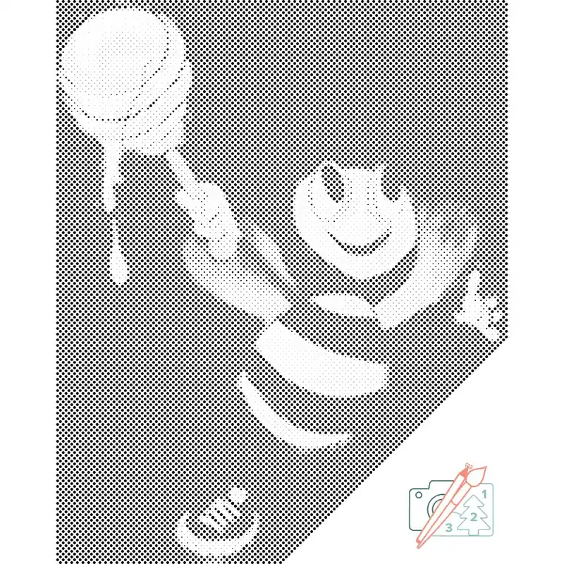 Punktmalerei – Biene mit Honig Sichere Zahlung