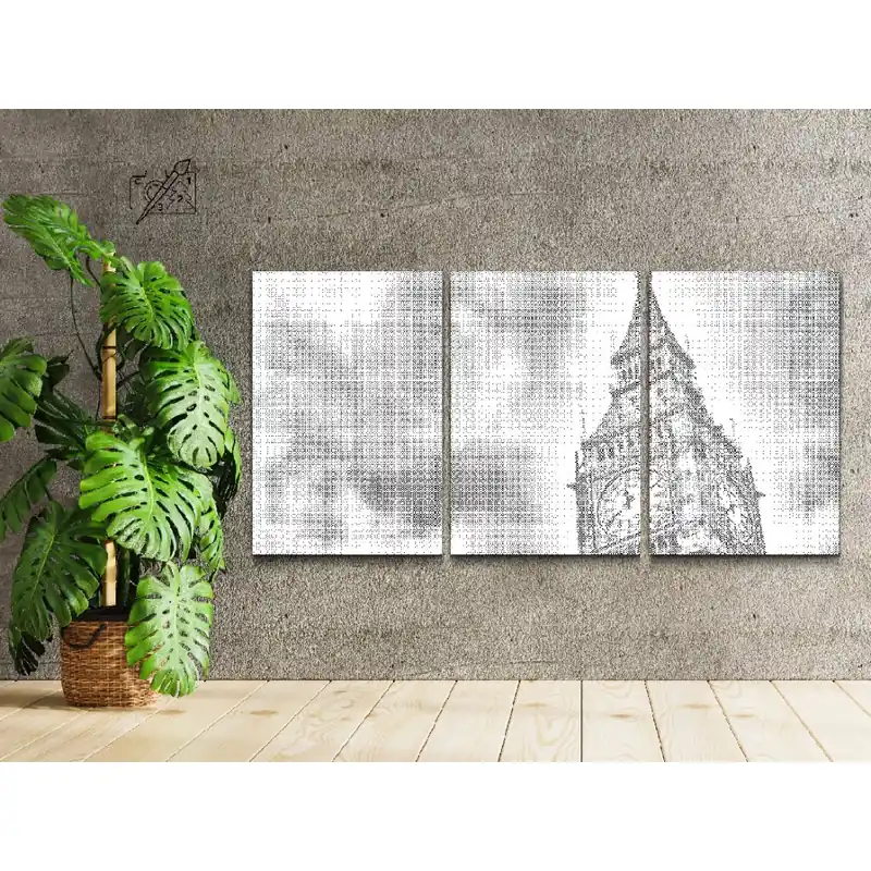 Angebot Punktmalerei – Big Ben (3er-Set)