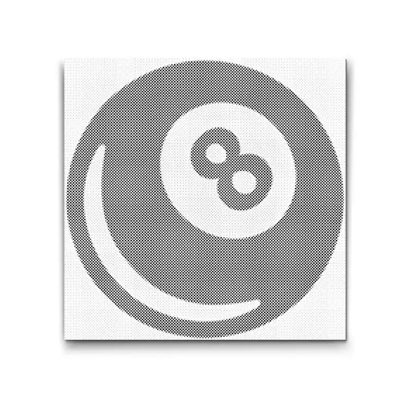 Punktmalerei – Billardkugel Schneller Versand