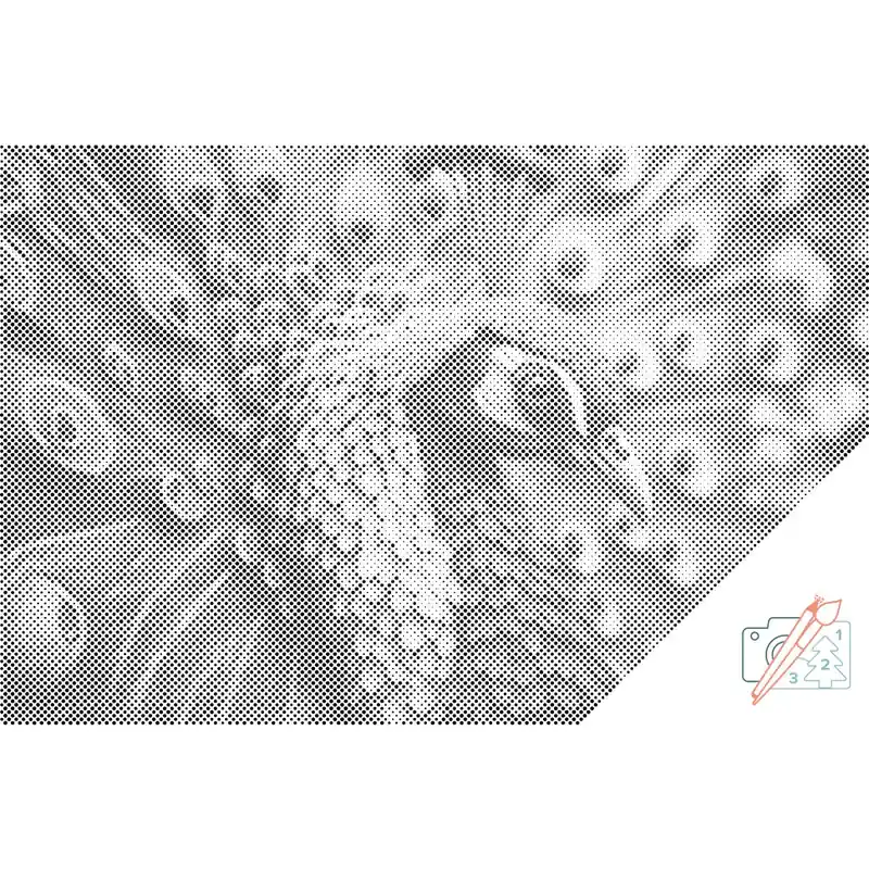 Punktmalerei – Blauer Pfau Sichere Zahlung