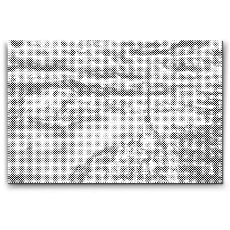 Punktmalerei – Blick am Traunsee bei Gmunden – Österreich Echt