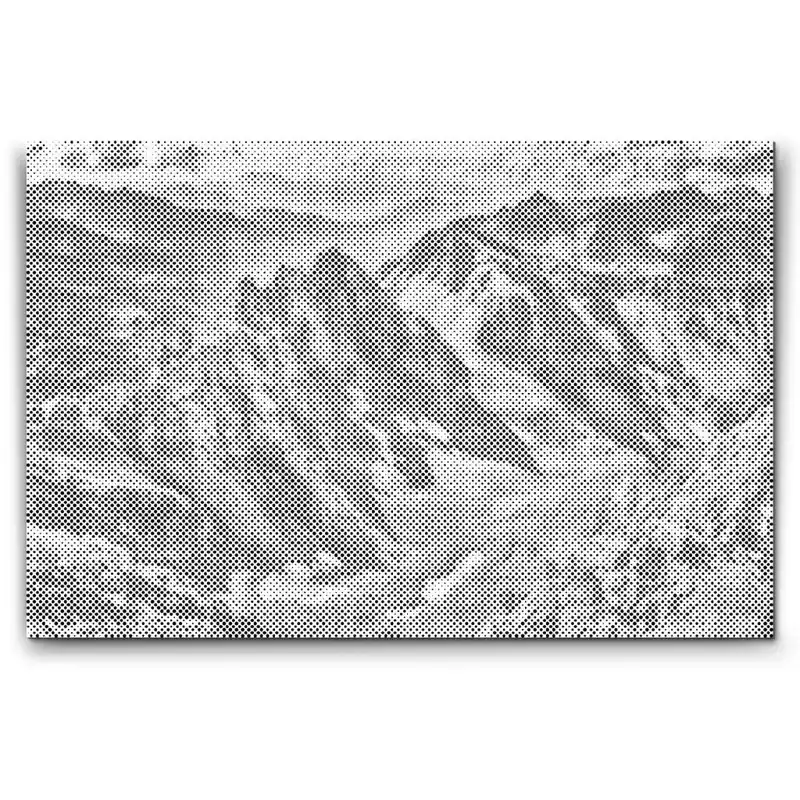 Geld-Zurück-Garantie Punktmalerei – Blick auf die Alpen – Österreich