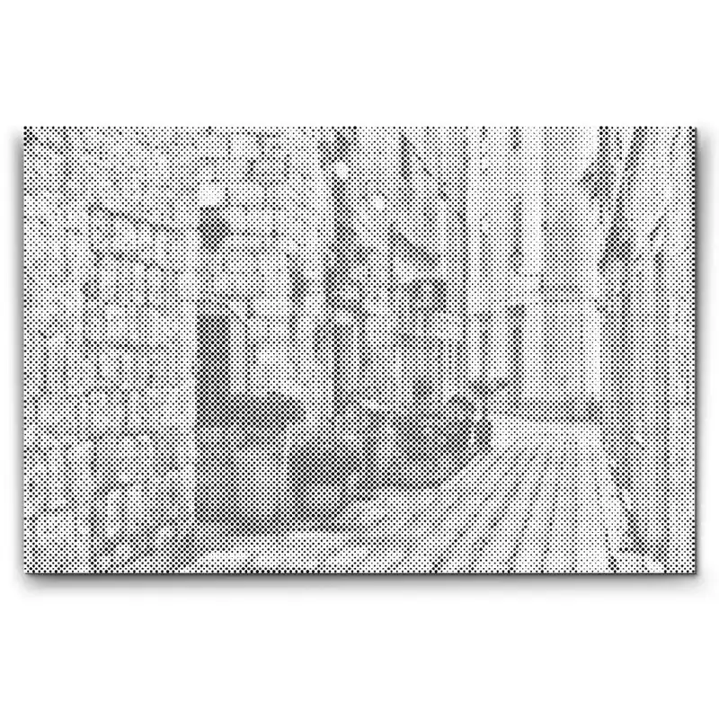 Neue Kollektion Punktmalerei – Blick in die Straße – Kroatien