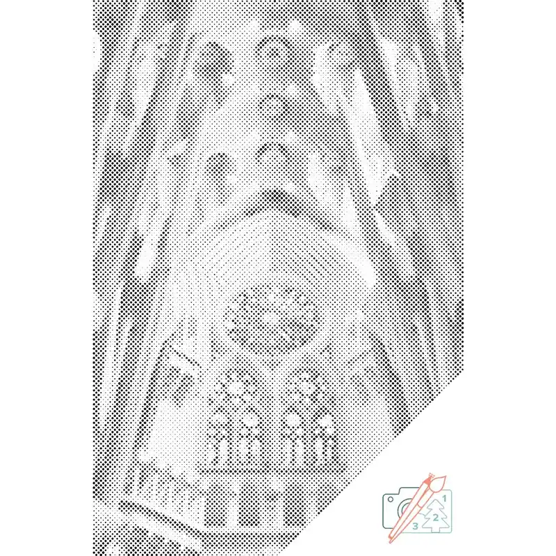 Punktmalerei – Blick von innen auf die Sagrada Familia Garantierte Lieferung