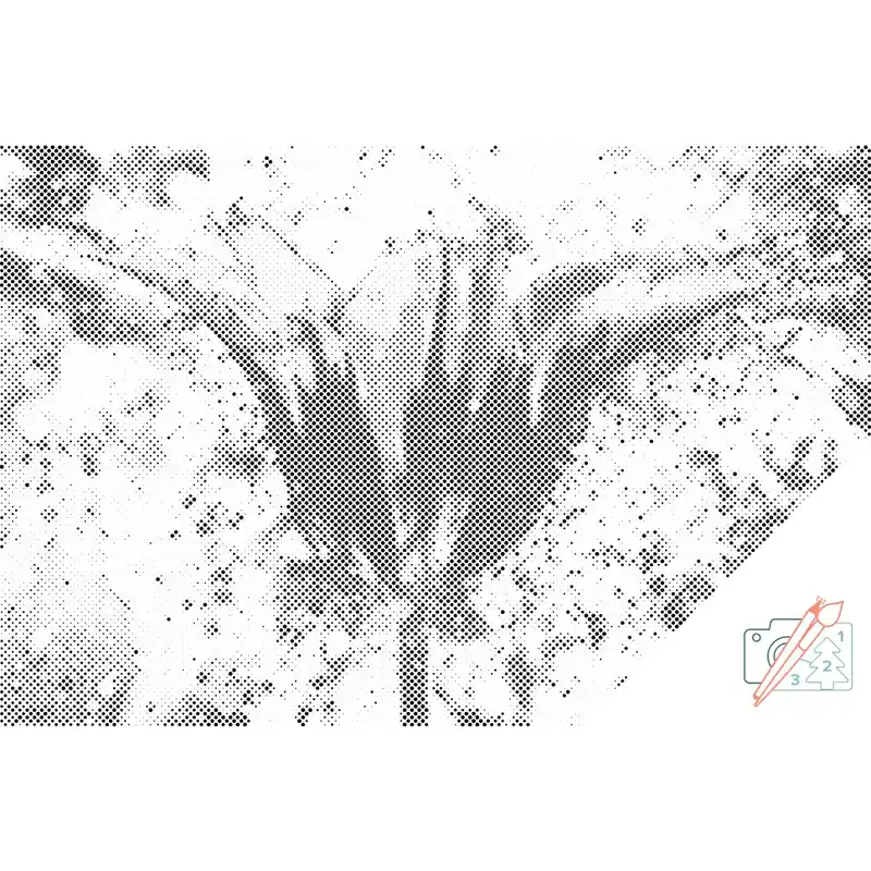 Versand Am Gleichen Tag Punktmalerei – Blühende Tulpe