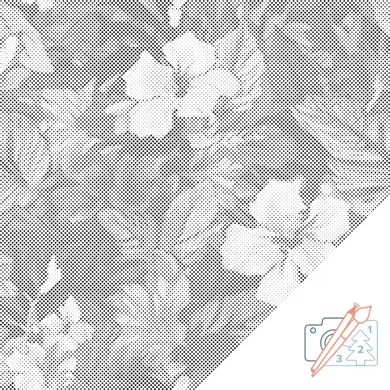 Punktmalerei – Blumiger Hintergrund – Hibiskus Mega-Angebot