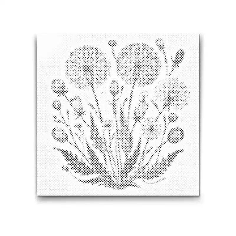 Punktmalerei – Blumen der Morgendämmerung Markenware