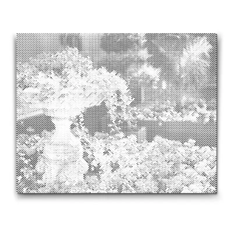 Gratis Versand Punktmalerei – Blumenbrunnen