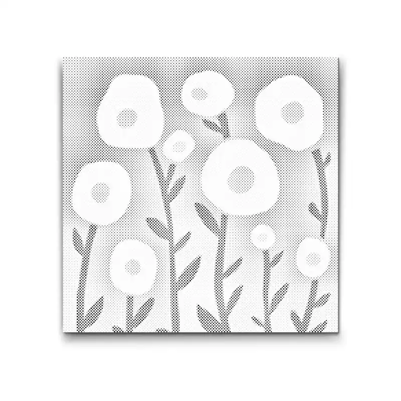 Punktmalerei – Blumenornament Großhandel