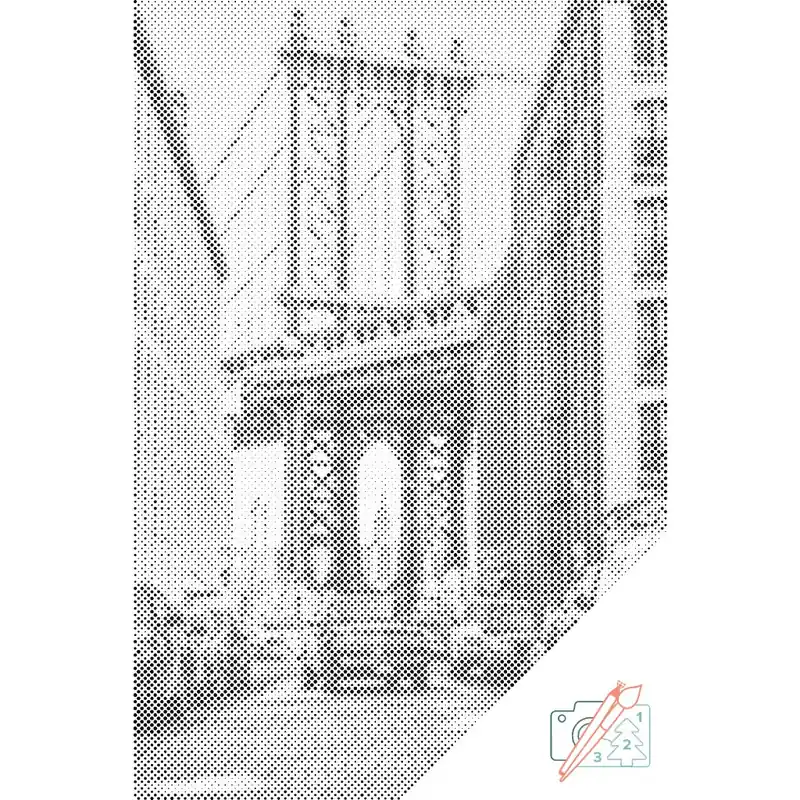 Punktmalerei – Brooklyn Brücke Beliebt