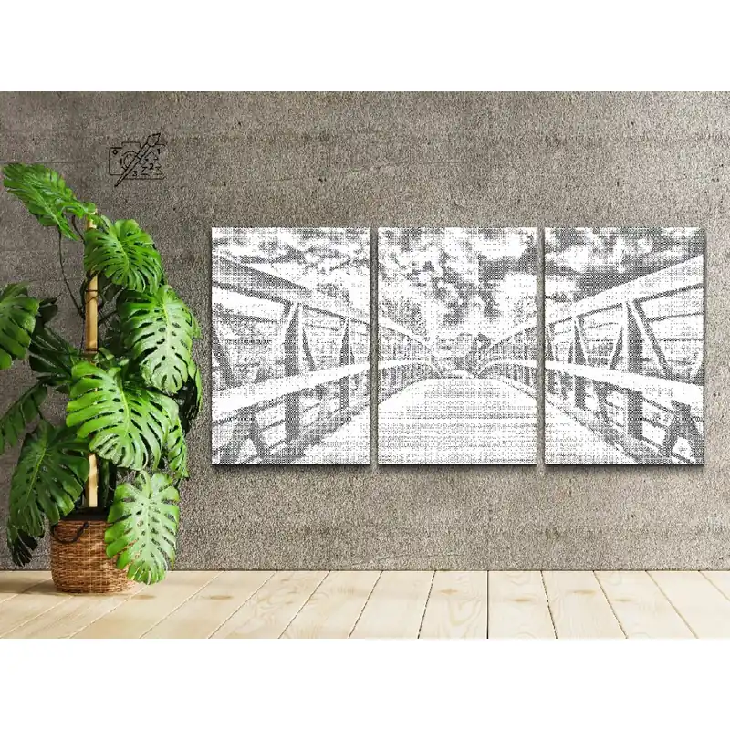 Must-Have Punktmalerei – Brücke über dem Fluss (3er-Set)