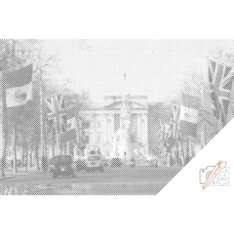 Exklusiv Punktmalerei – Buckingham-Palast, England