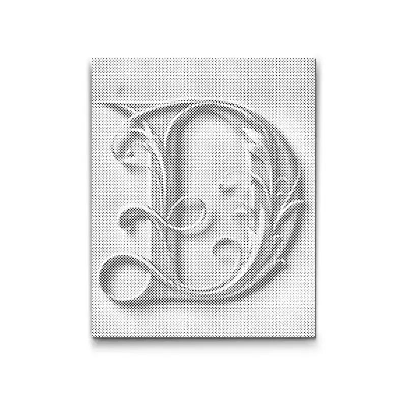 Top-Seller Punktmalerei – Buchstabe D