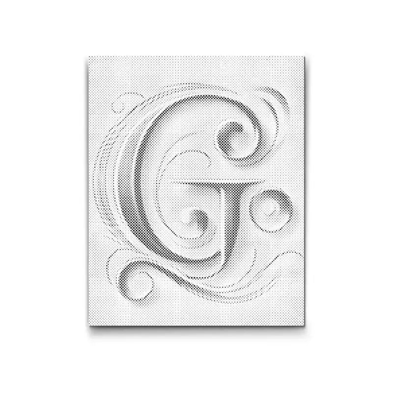 Angebot Punktmalerei – Buchstabe G