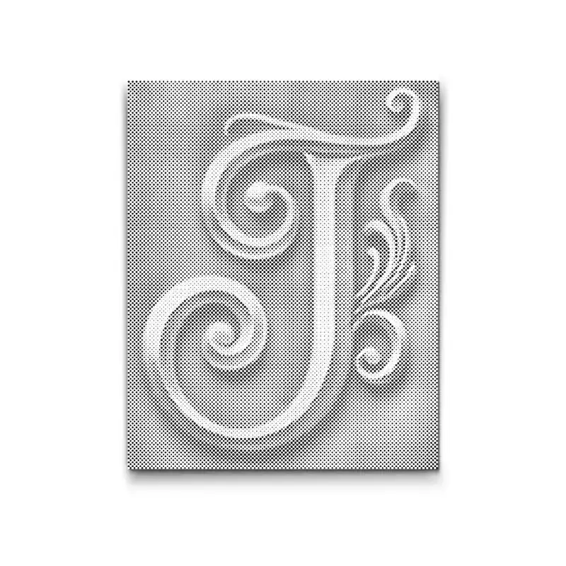 Punktmalerei – Buchstabe J Im Trend