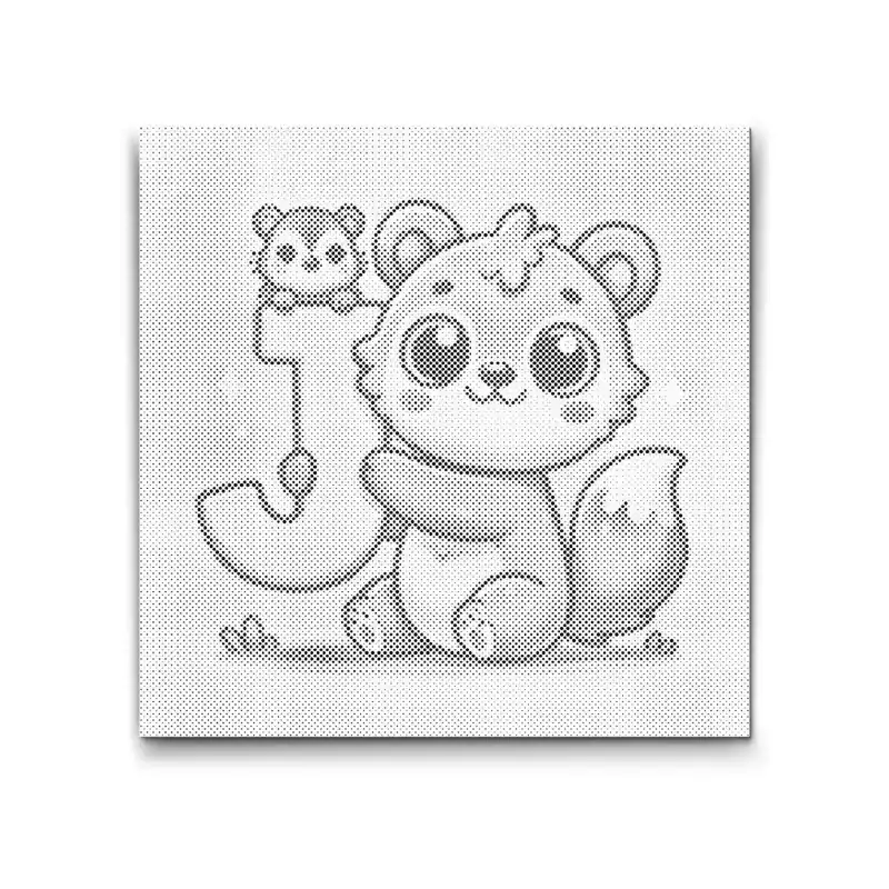 Punktmalerei – Buchstabe J – Mit einem Tier Kracherpreis