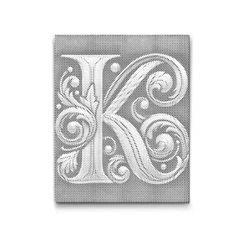 Punktmalerei – Buchstabe K Top-Seller