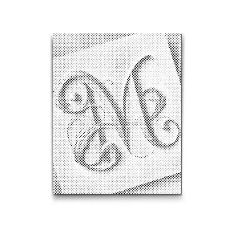 Billig Punktmalerei – Buchstabe M