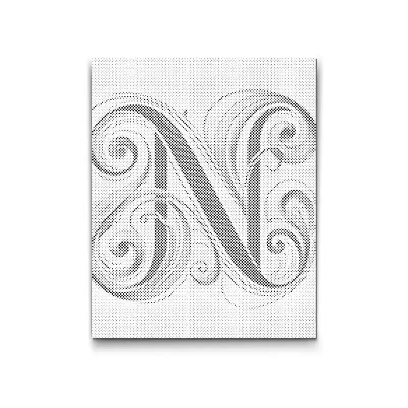 Jetzt Kaufen Punktmalerei – Buchstabe N