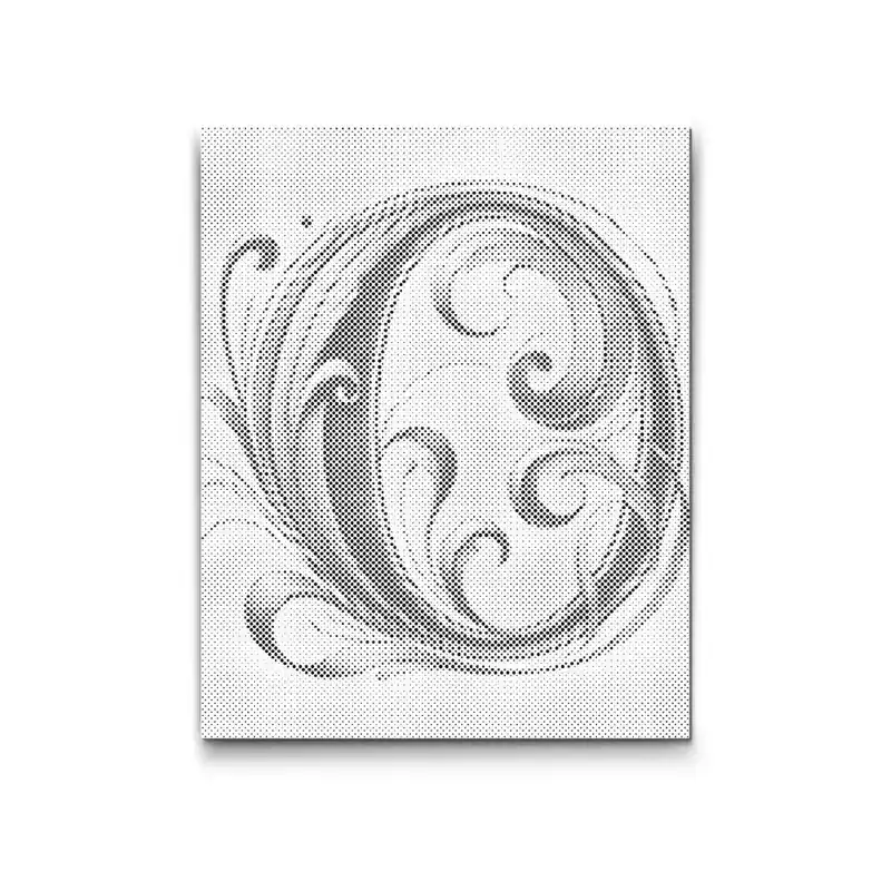 Punktmalerei – Buchstabe O Neu