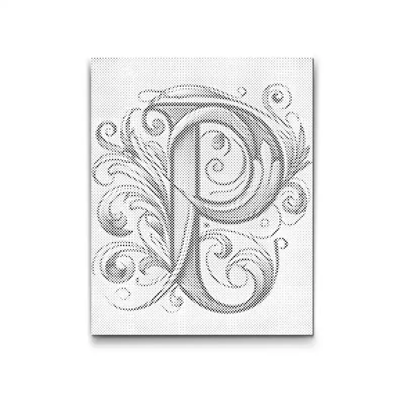 Punktmalerei – Buchstabe P Angebot