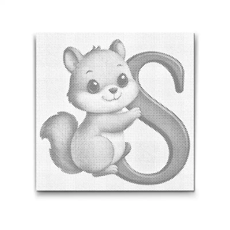 Geld-Zurück-Garantie Punktmalerei – Buchstabe S – Mit einem Tier