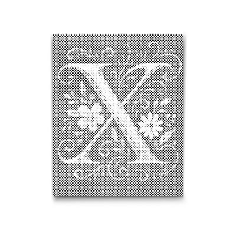 Punktmalerei – Buchstabe X Großhandel