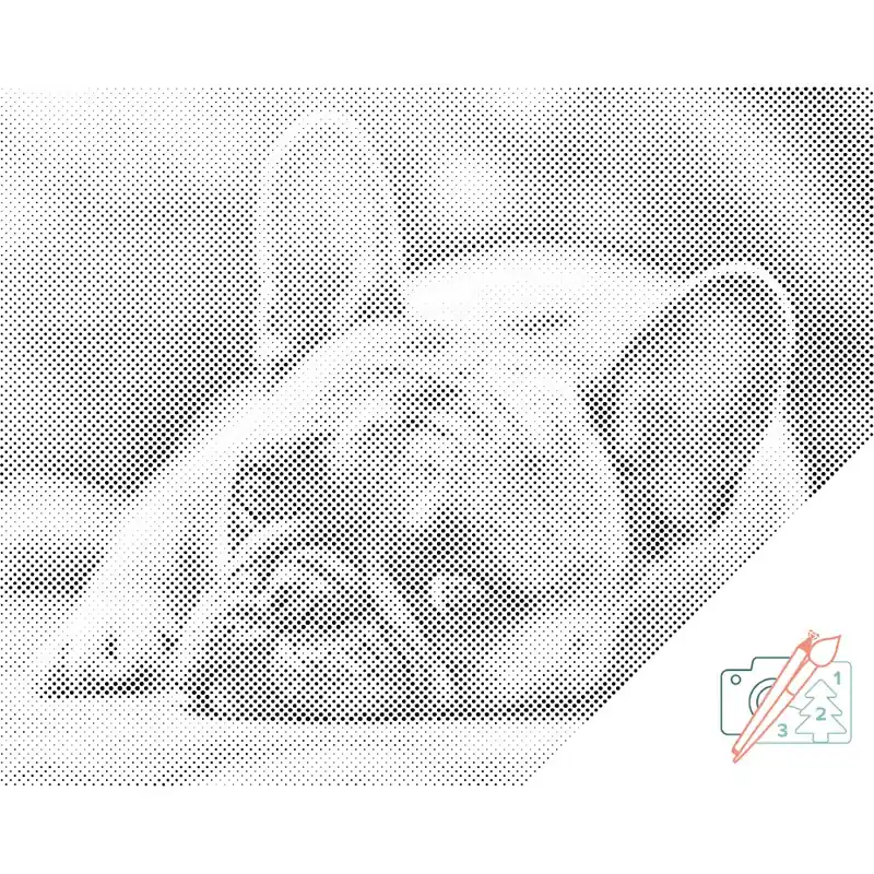 Punktmalerei – Bulldogge Saisonangebot