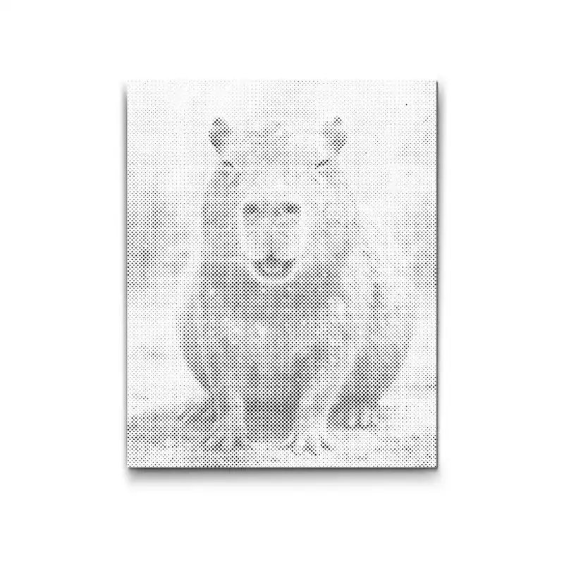 Super-Preis Punktmalerei – Bunte Capybara