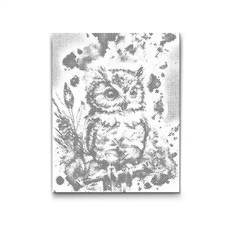 Garantierte Lieferung Punktmalerei – Bunte Eule