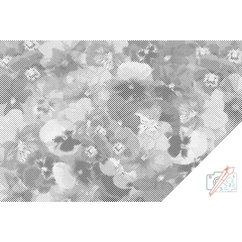 Punktmalerei – Bunte Stiefmütterchen Preisknaller