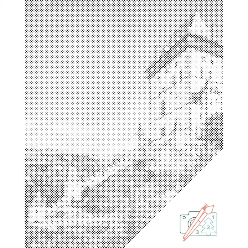 Punktmalerei – Burg Karlštejn 2 Aktuell