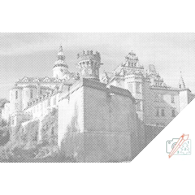 Online Kaufen Punktmalerei – Burg und Schloss Frýdlant