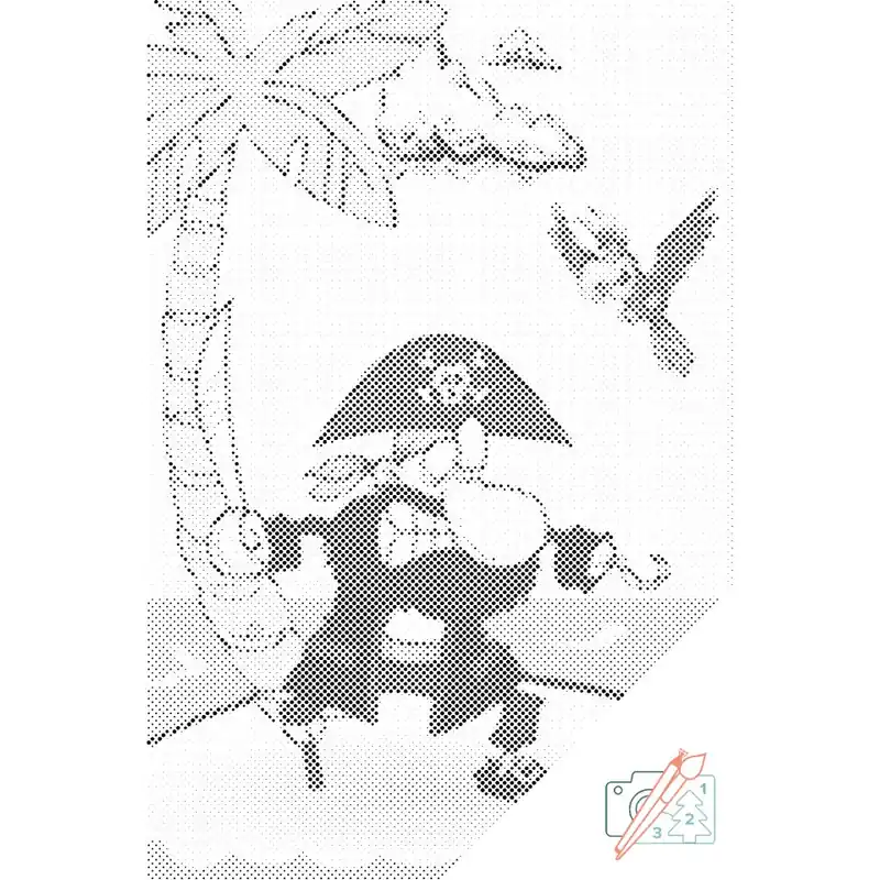 Kostenloser Versand Punktmalerei – Captain Hook