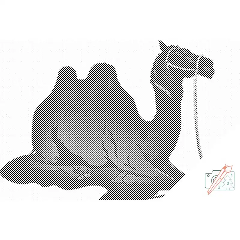 Heute Kaufen Punktmalerei – Cartoon-Kamel