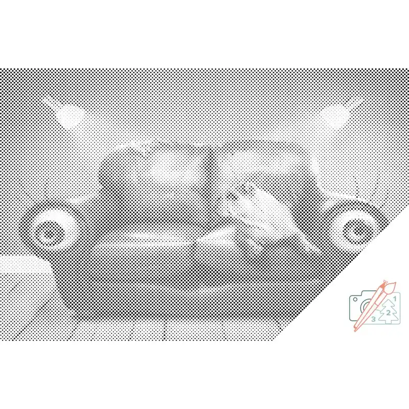 Schneller Versand Punktmalerei – Couch Hund